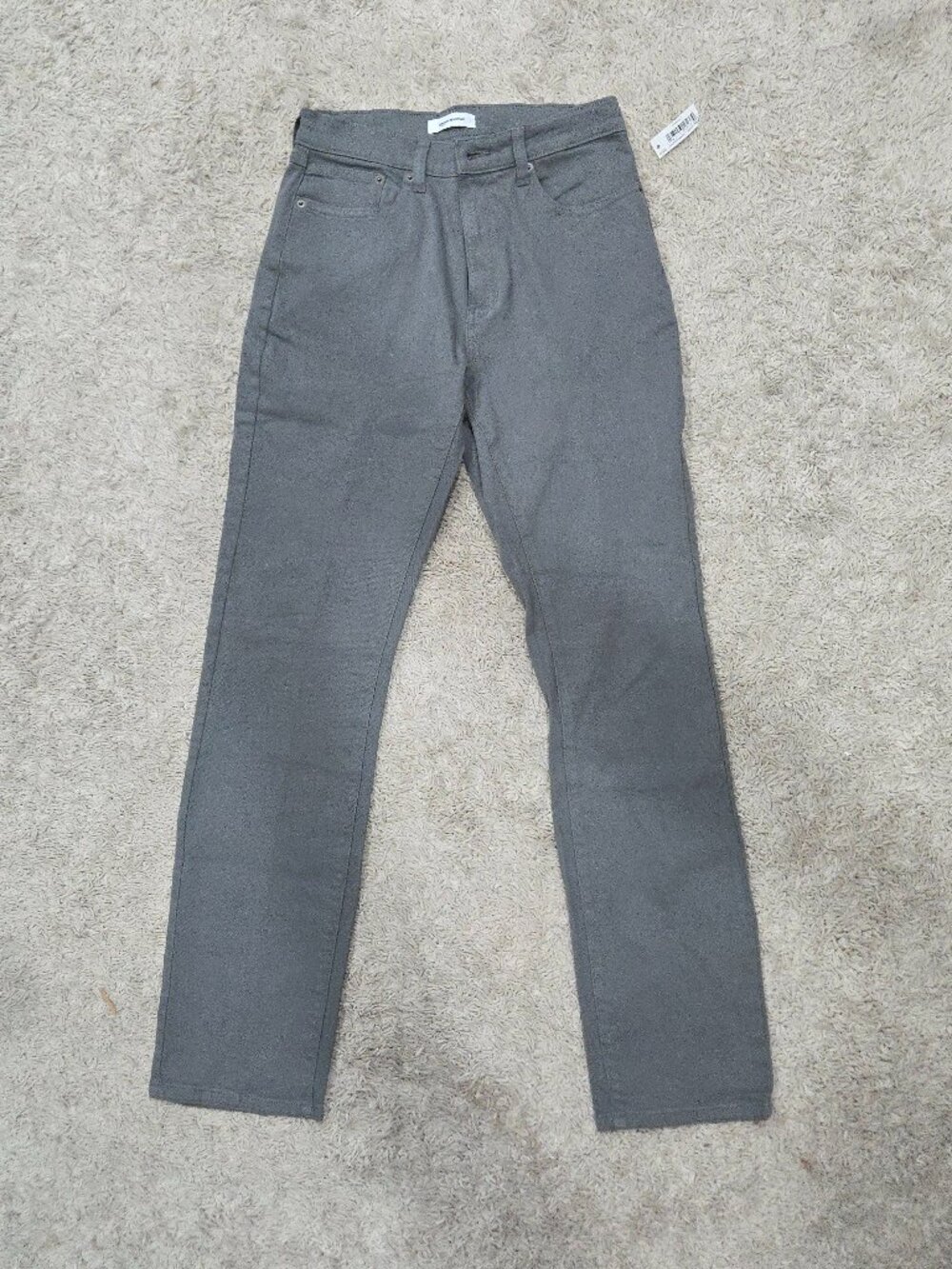 NWT Amazon Essentials Men's Straight-Fit Stretch Chino Pants Charcoal 30x34
